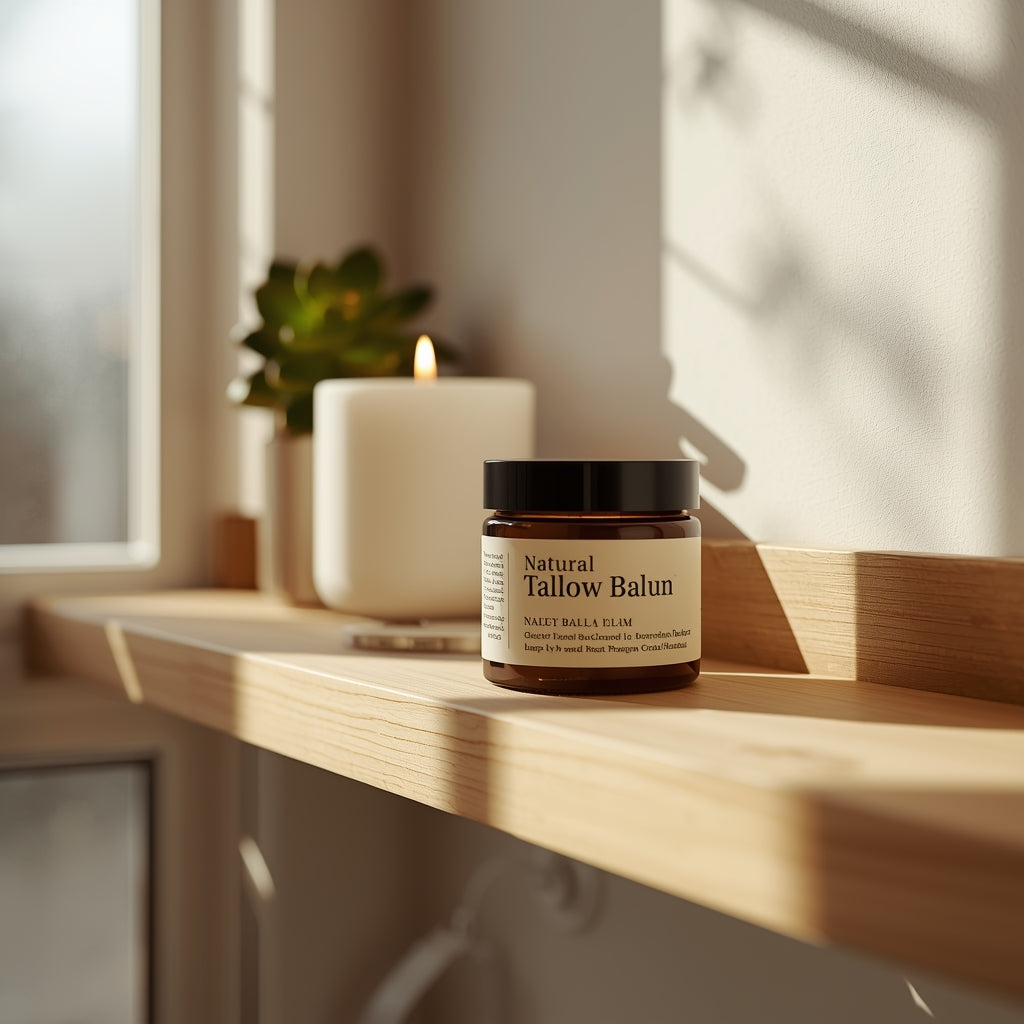 HoneyGlow™ Beef Tallow & Raw Honey Face Balm — Natural Deep Moisturizer