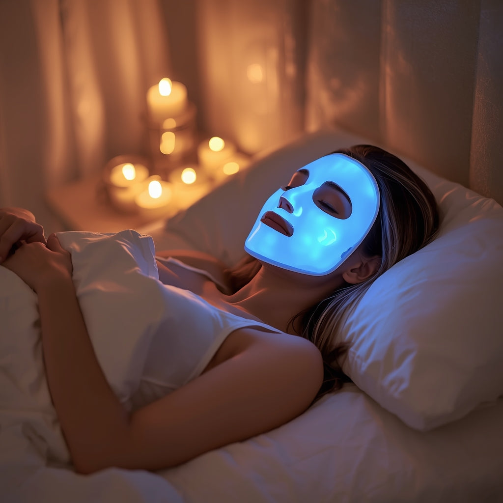 VelvetGlow™ LED Face Mask — 7-Color Light Therapy for Anti-Aging & Acne